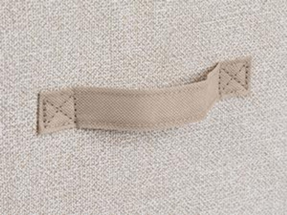 SONGMICS Stoffbox, faltbare Aufbewahrungsbox mit Griffen, für Kleidung, Vliesstoff, 6er Set, beige