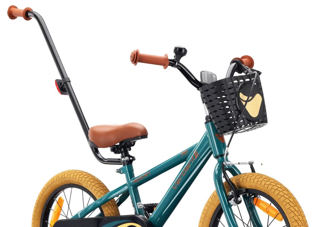 Vorderer Fahrradkorb mit Griffen und Schiebestange