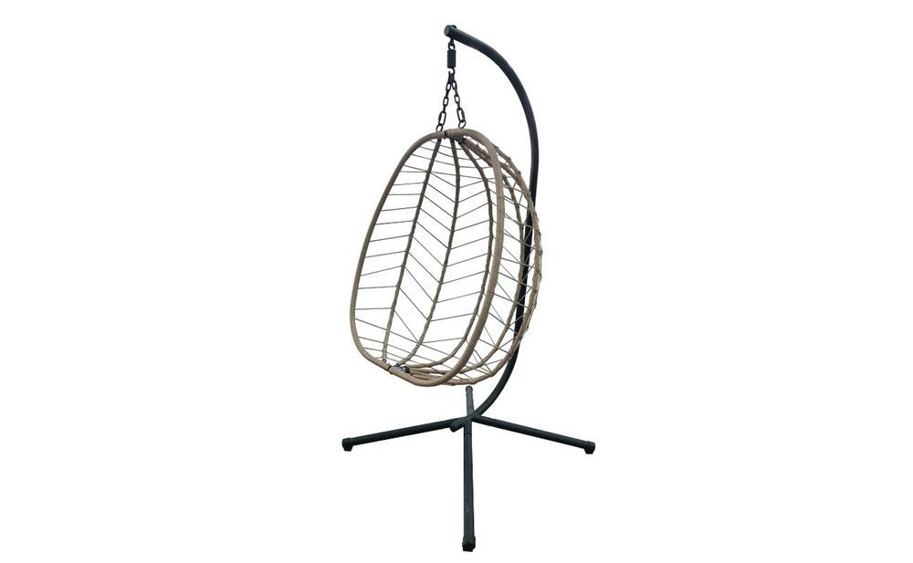 Ansicht des robusten Stahl- und Polyrattan Gestells