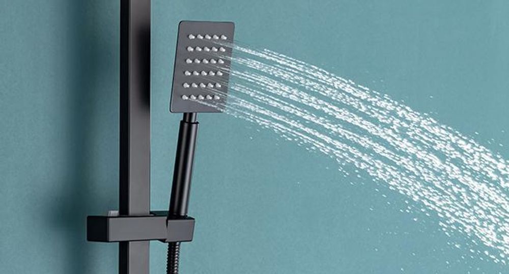 Auralum Duschsystem Regendusche ohne armatur Edelstahl Duschstange mit Handbrause Höhenverstellbare Massage Duschpaneel