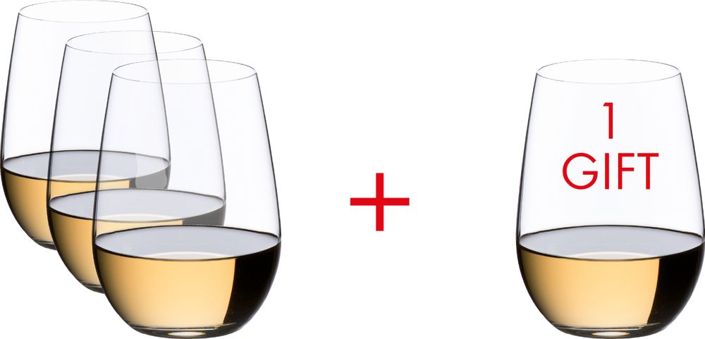 RIEDEL 7414/15 THE O WINE TUMBLER Riesling VORTEILSSET - KAUF 4 ZAHL 3