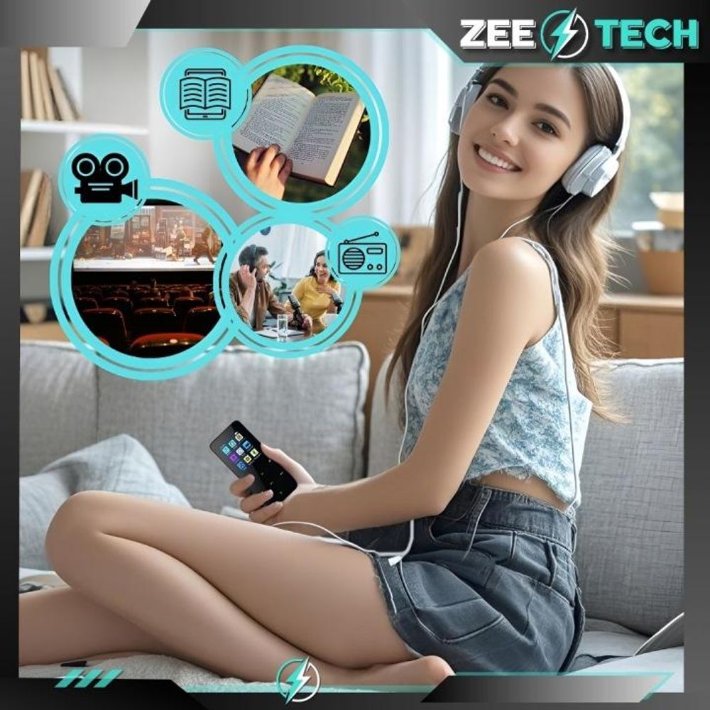 Mp3/Mp4-Player 16Gb Bluetooth Lautsprecher Radio Rekorder Leser Kopfhörer