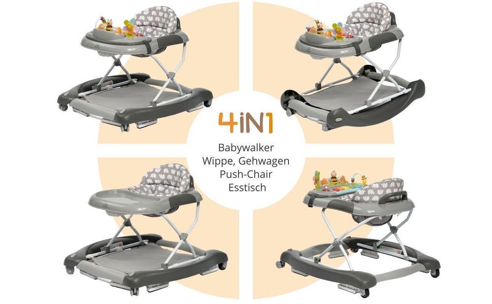 BRONEA 4in1 Babywalker ab den Sitzalter - Sicher. Komfortabel. Liebevoll