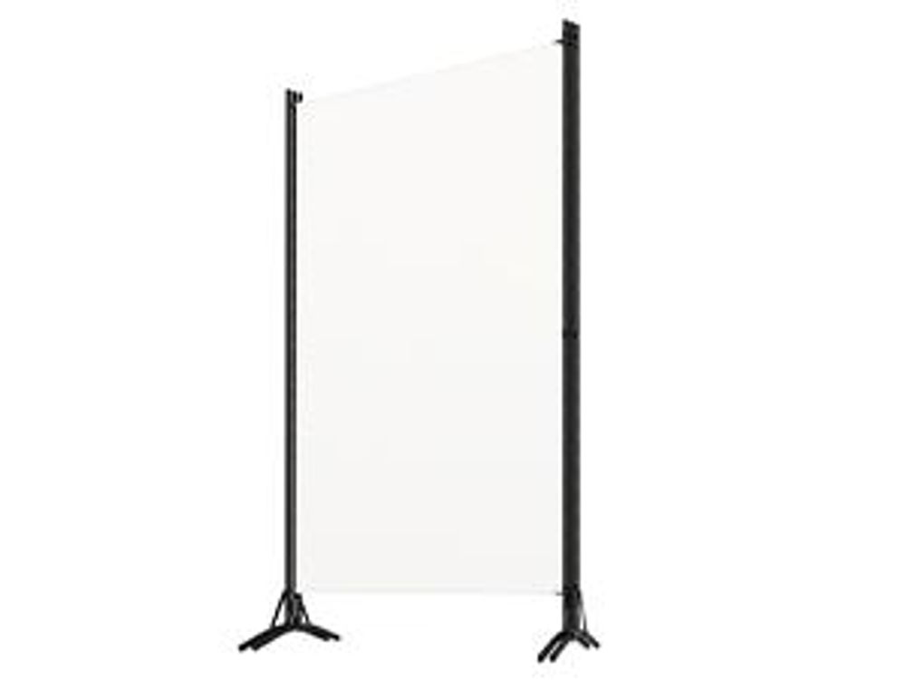 divisorio 3 pezzi bianco 260x180 cm in tessuto