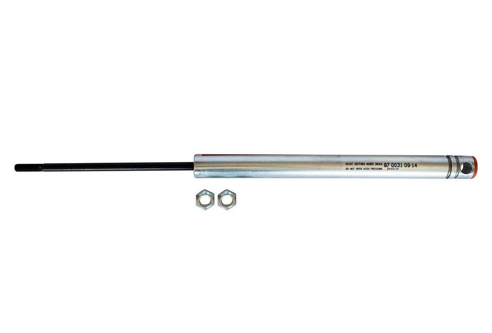 KNOTT Auflaufstoßdämpfer KF27B, bis 2700 kg, Bolzen 14 mm, Gewinde M10, Länge 384-534 mm, Ersatzteil für Auflaufeinrichtung am Anhänger