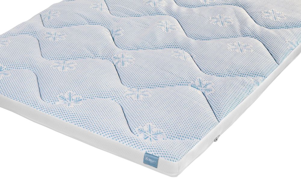 Premium Matratzentopper mit Kühleffekt | 90 x 200 cm | 6 cm hoch | kühlender Topper | XDREAM Cooling