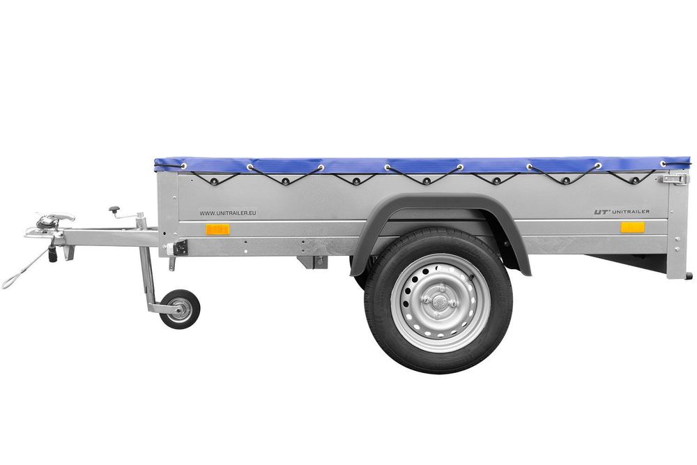 Anhänger mit Plane 750 kg GARDEN TRAILER 201 KIPP [mit Flachplane und Stützrad]