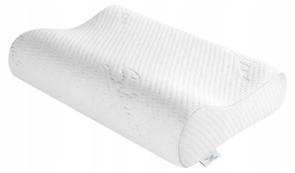 Ergonomiczna poduszka z pianki memory – profilowana, ortopedyczna poduszka do spania – poduszka wspierająca kark dla komfortowego snu – 48 x 34 cm.