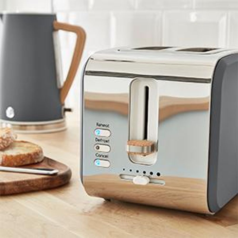 SWAN STRP1060WHTNEU Set Frühstück Wasserkocher Breitschlitz-Toaster Mikrowelle 20L Nordic grün Weiß