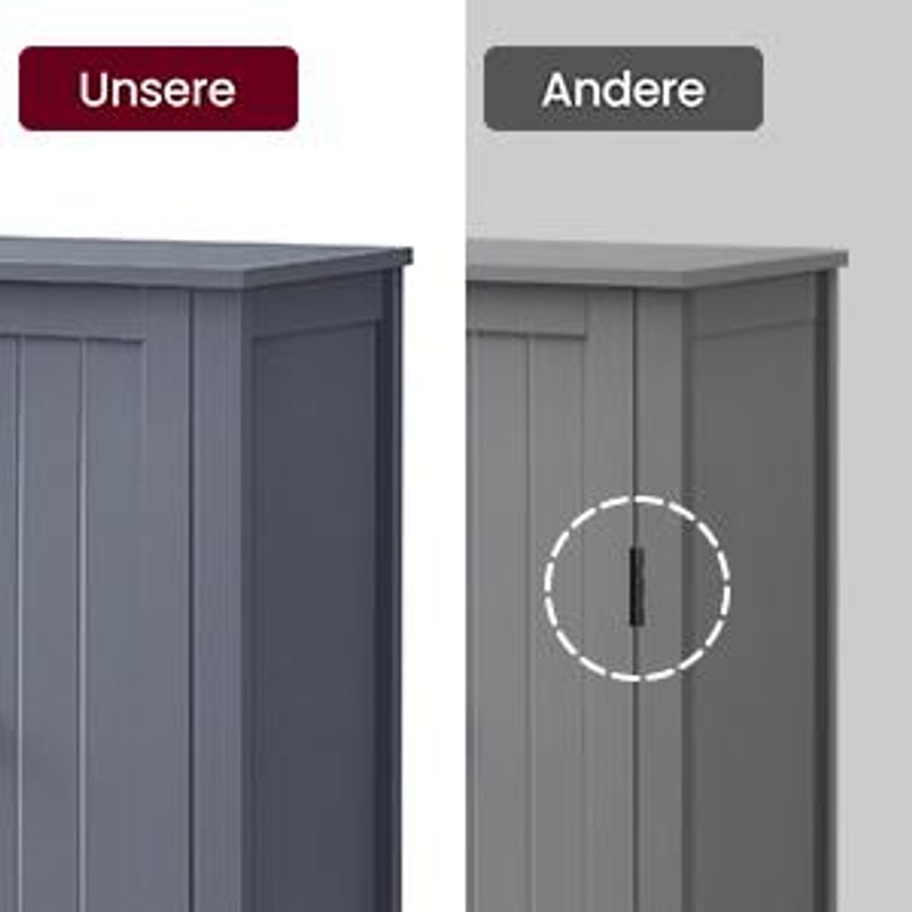 VASAGLE Badschrank doppeltürig 80 x 60 x 30 cm aus MDF mit 2 verstellbare Einlegeböden Schuhschrank Badezimmerschrank grau BCB60GY