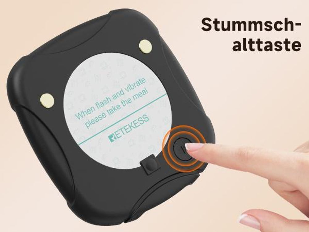 Retekess TD186 Restaurant Pager System, 600 m, Kippdesign, 64 Rufkombinationen, automatische Weckfunktion, für Restaurant Bars Café