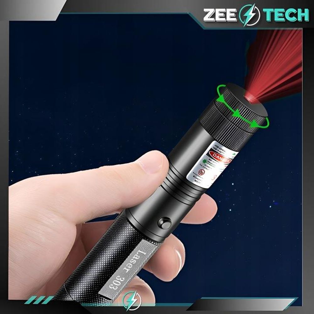 Laserzeiger Rot Usb Starker Pointer Grosse Reichweite Akku