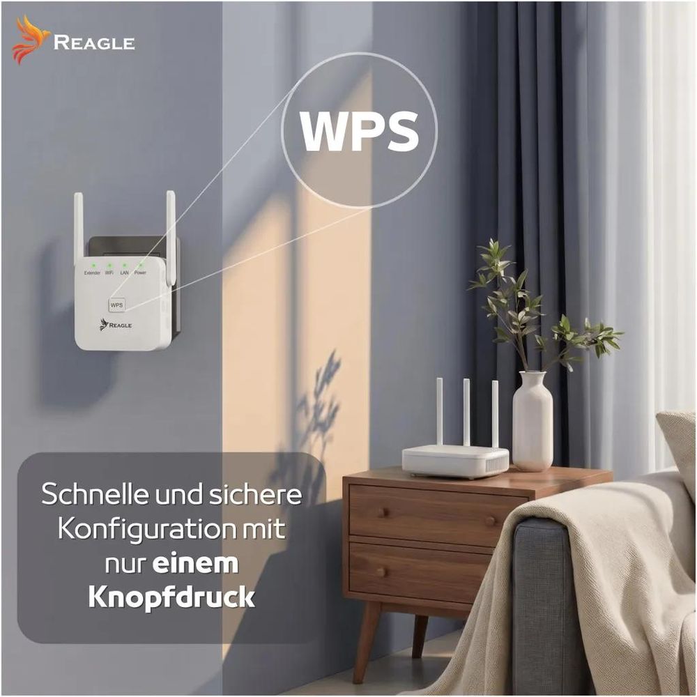 Reagle RYWS5 – WPS-Einrichtung und WPA2-WPA-Sicherheit