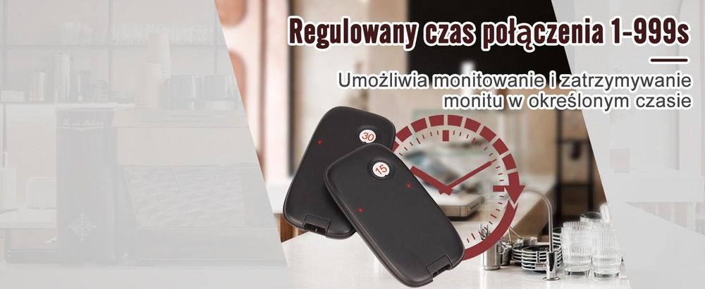 System przywoławczy Retekess TD175P dla restauracji, 30 przywoławców, zasięg 800 m, 7 trybów wywołania, przywoławce do stref gastronomicznych, kawiarni, barów, lokali gastronomicznych, krótkofalówki