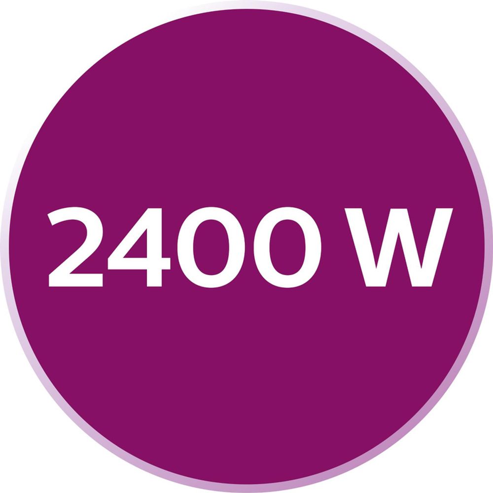 2.400 Watt für schnelles Aufheizen