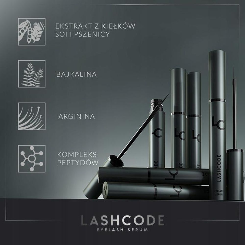 Lashcode Eyelash Serum odżywka do rzęs, 5ml
