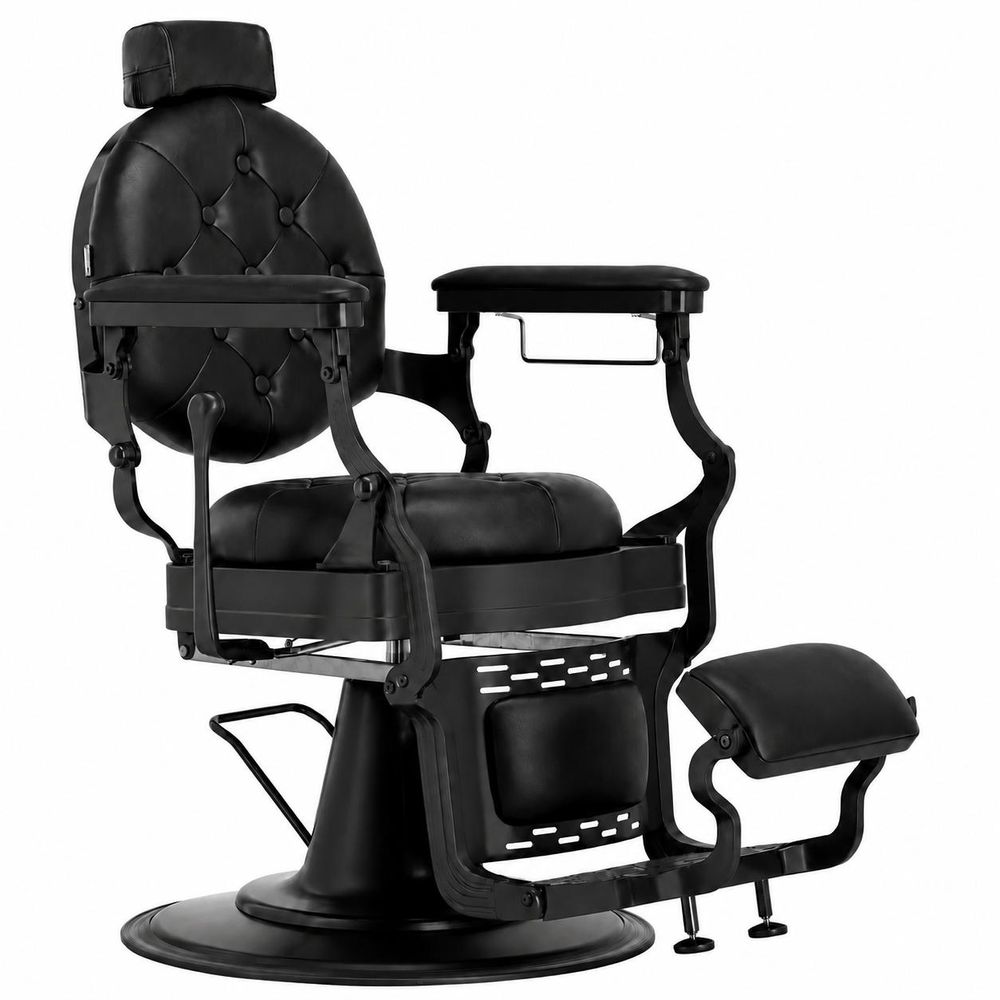 Barberstuhl Logan - Hydraulischer Friseurstuhl für Friseursalon und Barbershop, Barberking