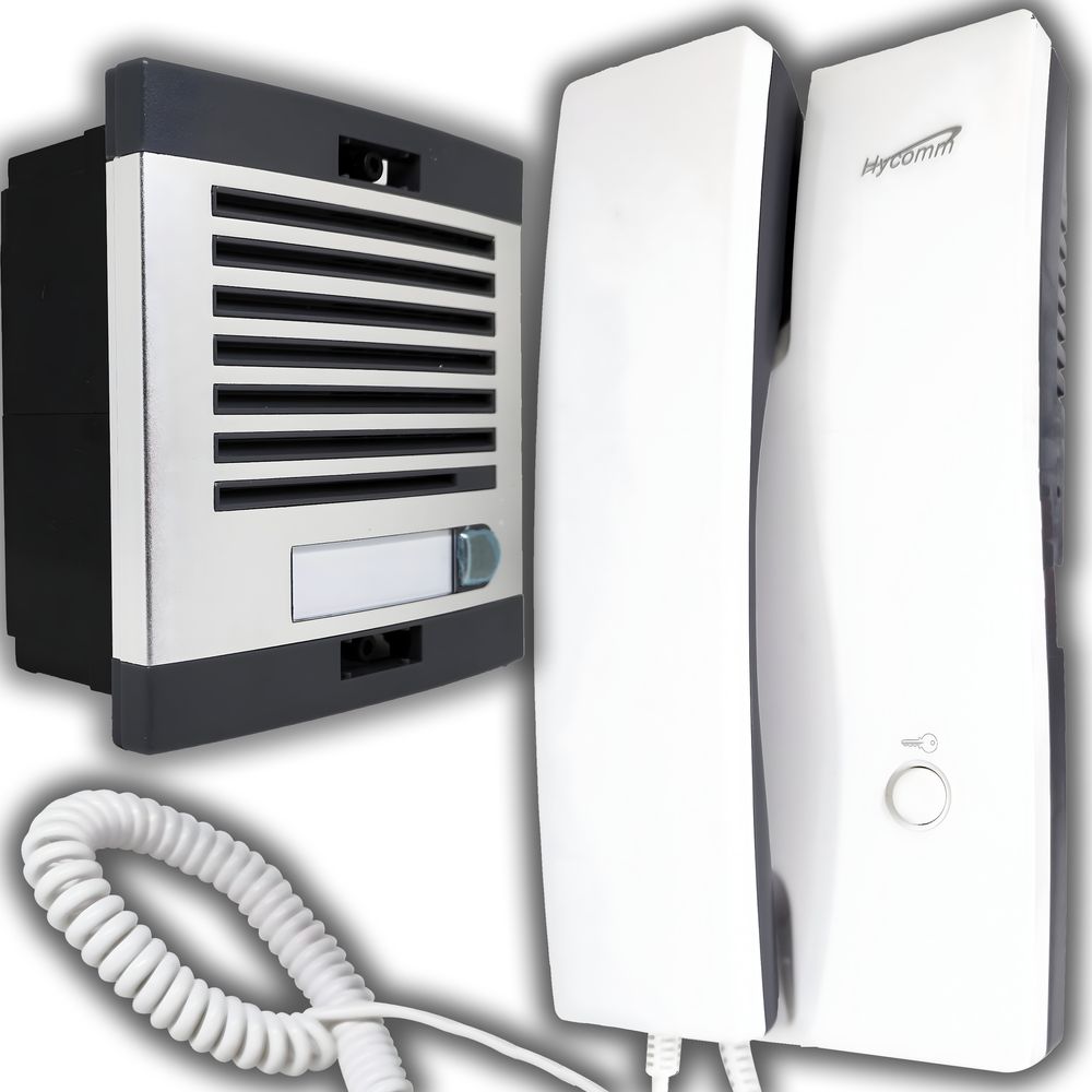 Intercom Gegensprechanlage Einfamilienhaus für Unterputz Türklingel 230 V AC 1 Wohnung Audio-Türsprechanlage Nachname Hintergrundbeleuchtung Retoo