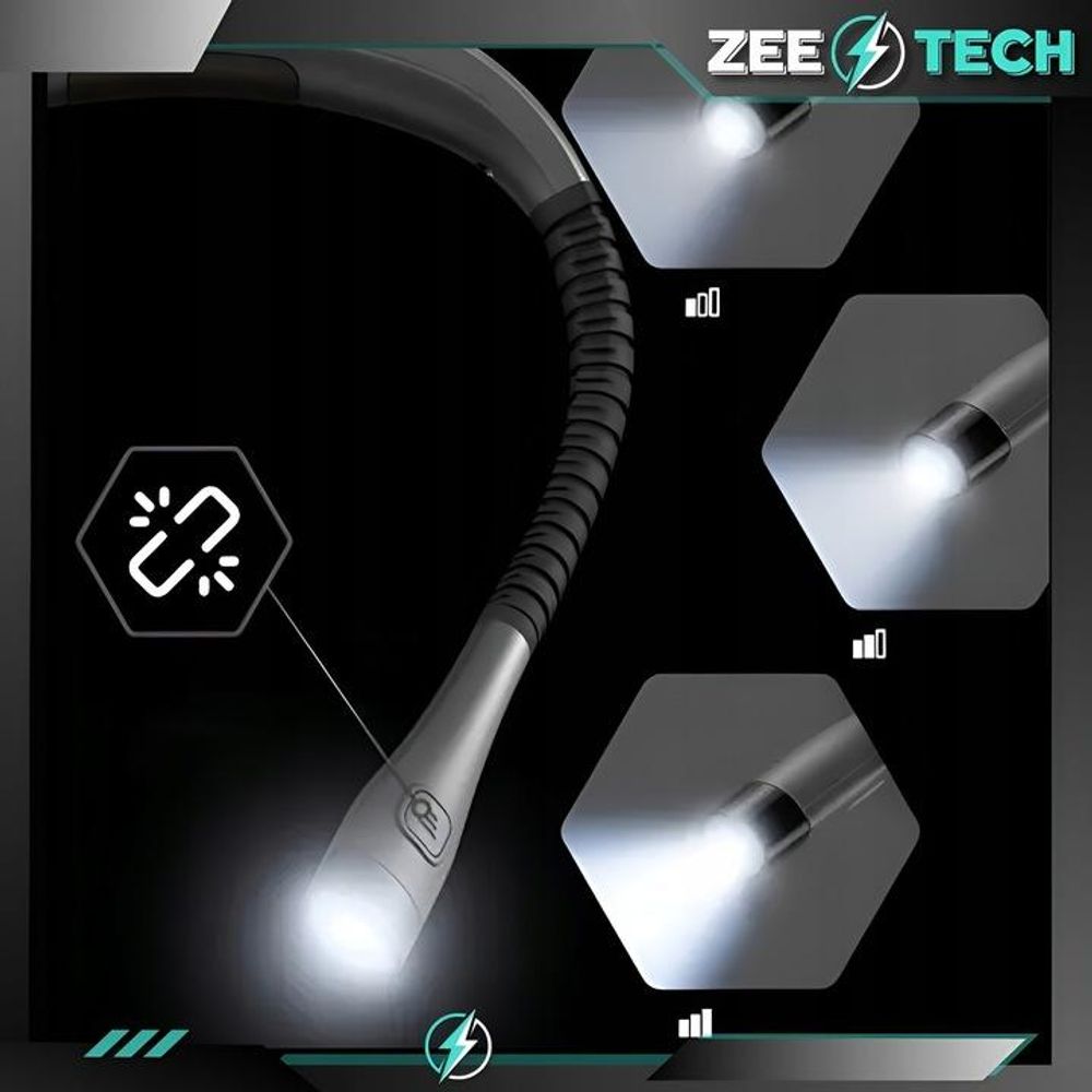 Lesen- Und Nählicht, Zum Umschlingen Des Halsses, Usb, Led, 3 Farben, Flexibel Und Leicht
