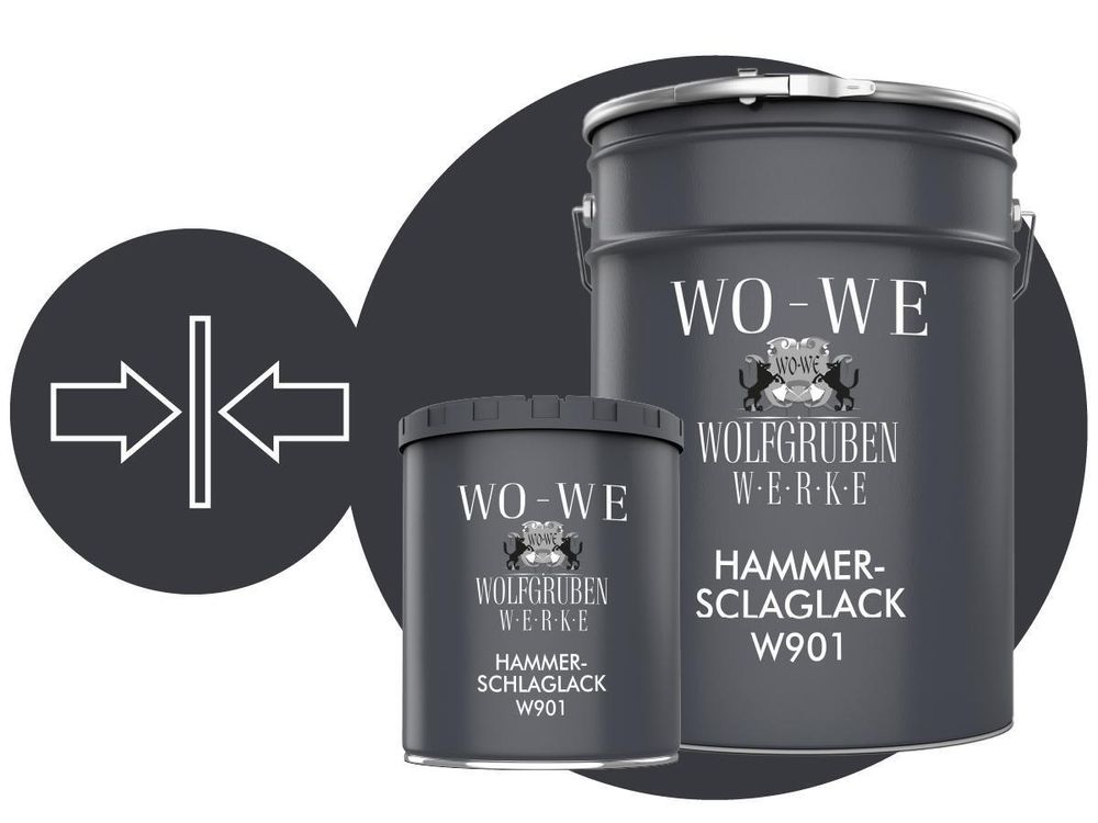 WO-WE Hammerschlag Effektlack W901 Innen und Außen