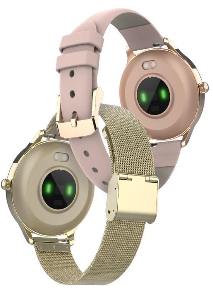 Forever smartwatch SB-306 rosegold, Smartwatch für Damen, 1,19", IP67, Wasserdicht, Pulsmesser, Schrittzähler, Aktivitätstracker, Fitness Tracker