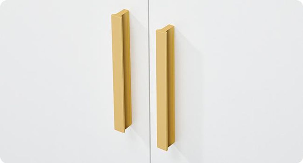 FEANDREA Katzenhaus mit Doppeltüren, Katzenklo-Schrank, Beistelltisch, Vordereingang, 80 x 50 x 45 cm, weiß