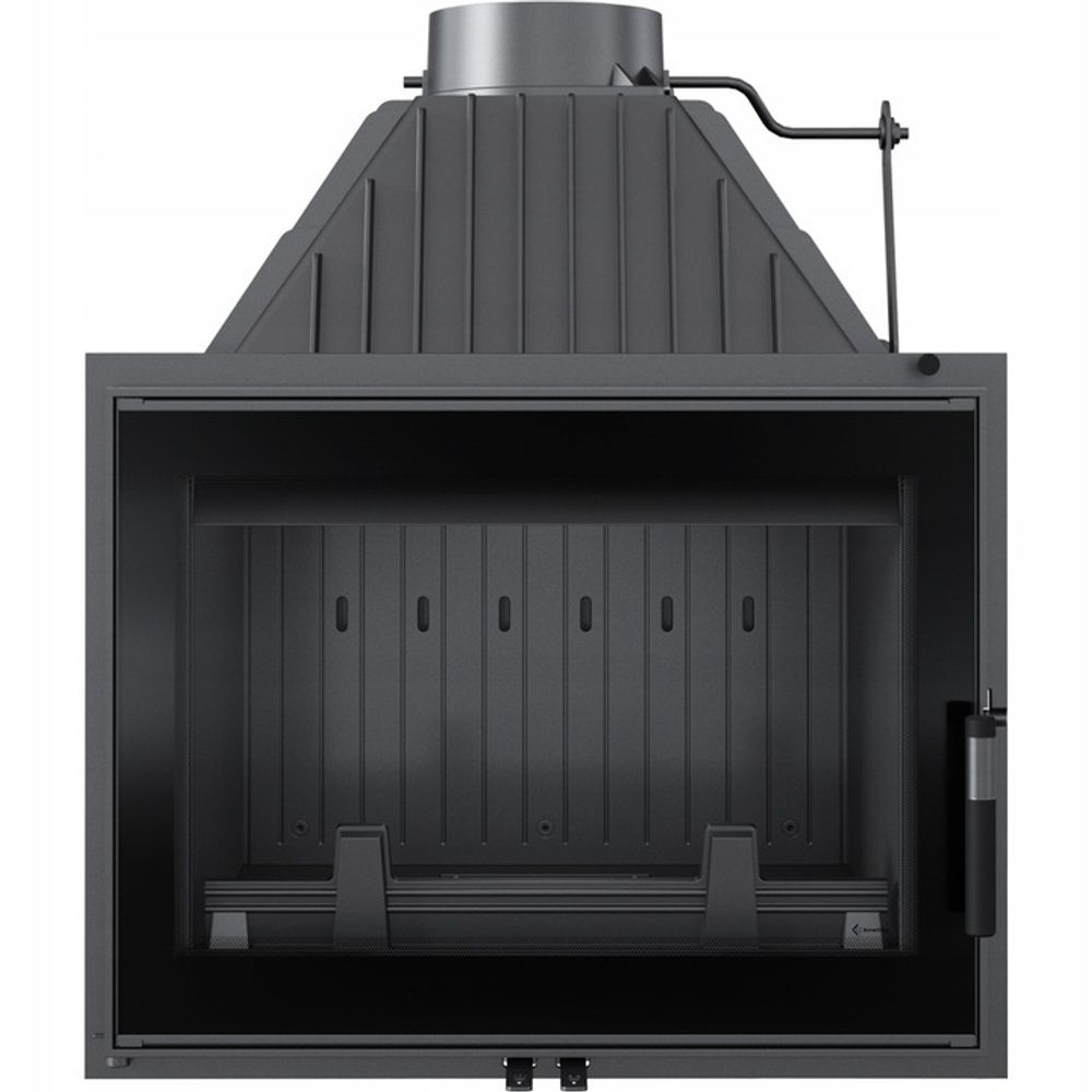 Gusseisen Kamineinsatz KRATKI PRO ZOSIA 12 kW Ø 200 EKO Montagesatz