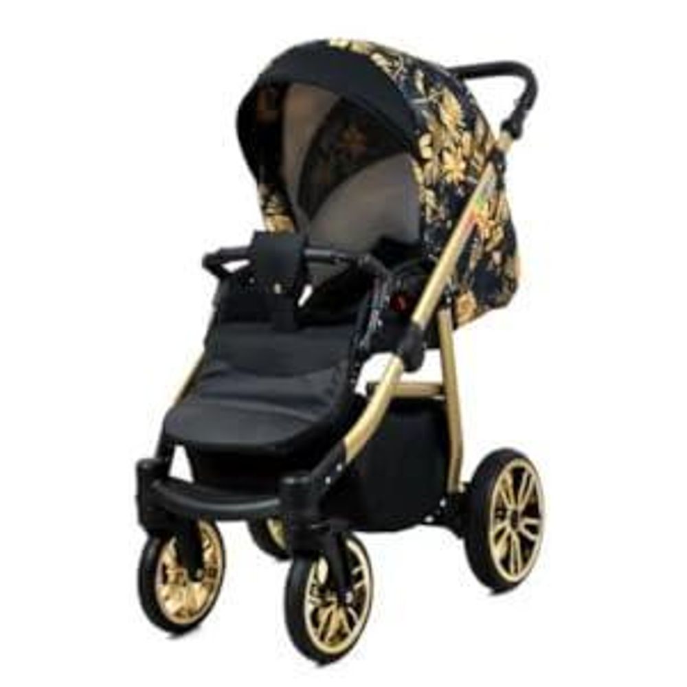 BabyLux® Color Lux | 2in1 Kinderwagen Set | Onyx | Kombikinderwagen | Kinderwagenset | Buggy + B