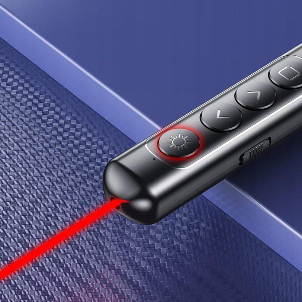 Zeiger - Laserpointer - kabellos - Laser-Fernbedienung - USB - für Präsentationen - Schwarz- bis zu 200 m