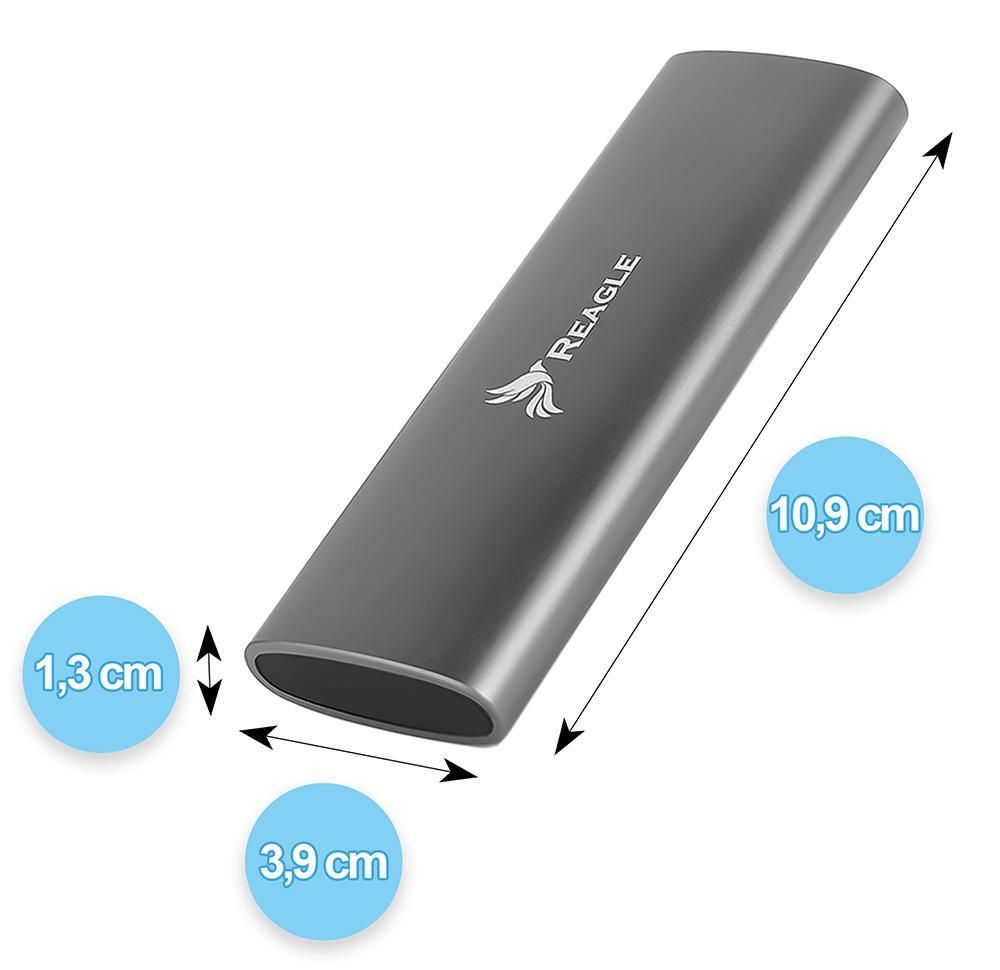 REAGLE NVME SATA PCIe M.2 SSD-Gehäuse USB-C 3.1 M2 Adapter Buchsen