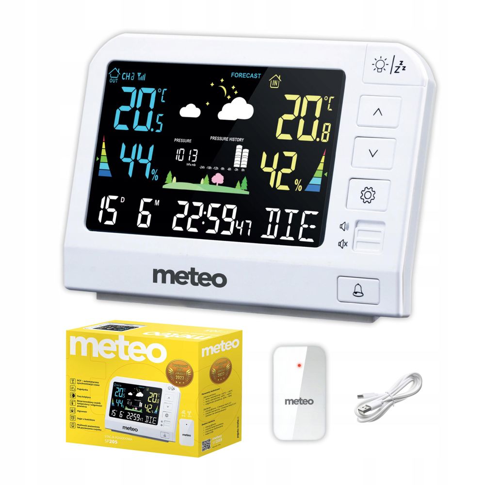 METEO SP205 Wetterstation mit kabellosem Außensensor