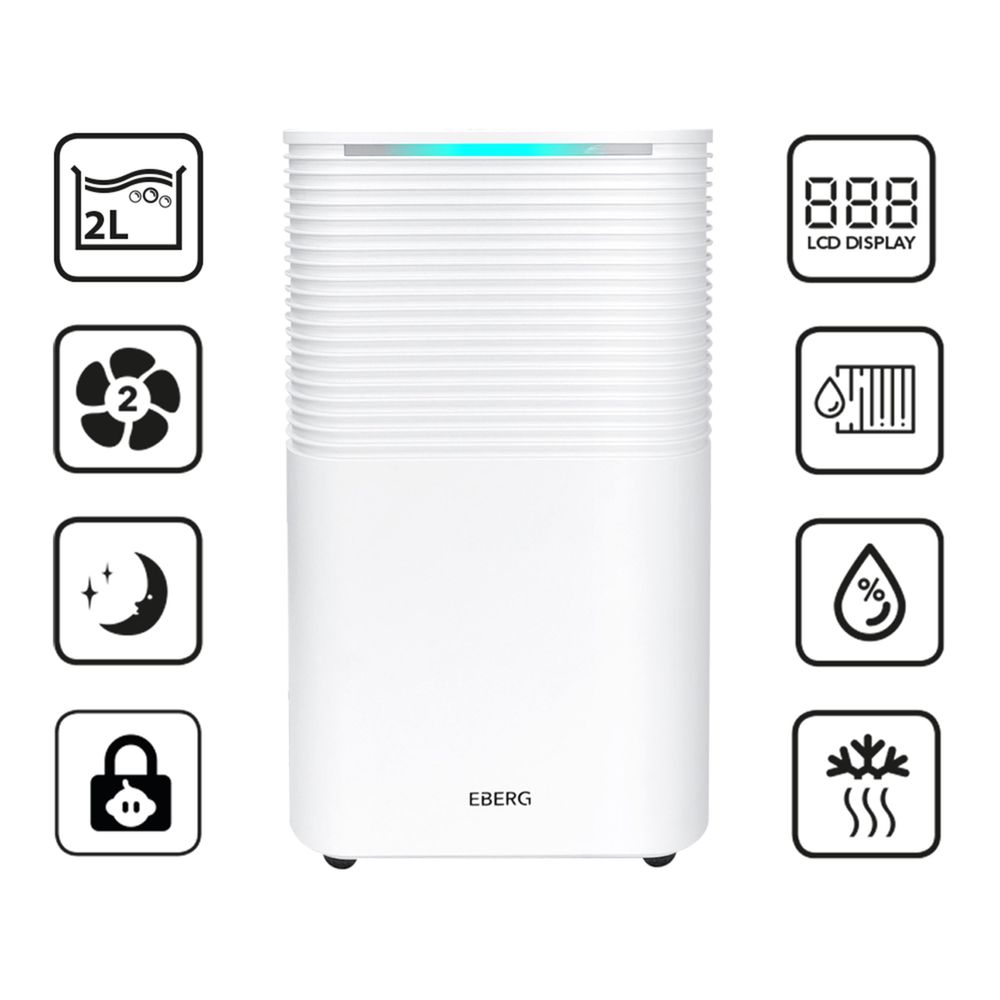 EBERG RICO Osuszacz Powietrza 12 l/24h Higrometr Aromaterapia