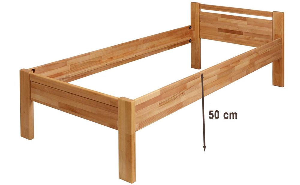 Krok Wood Seniorenbett SiSi aus Massivholz in Buche 100 x 200 cm
