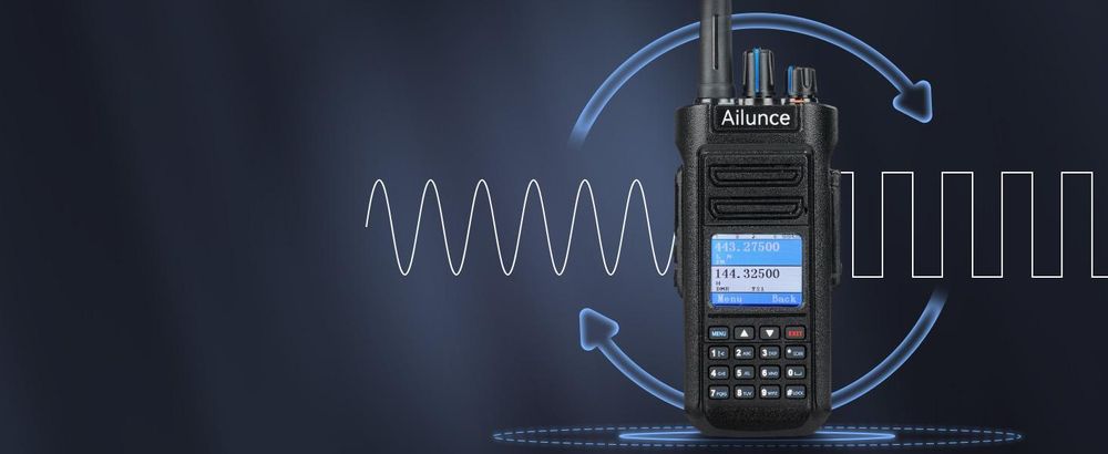 Retevis Ailunce HD2 Ham Radio, Langstrecken DMR Radio, GPS, 3200 mAh Akku, IP67 wasserdicht, Dualband-Amateurfunkgerät für Notfallrettung, Amateurfunk