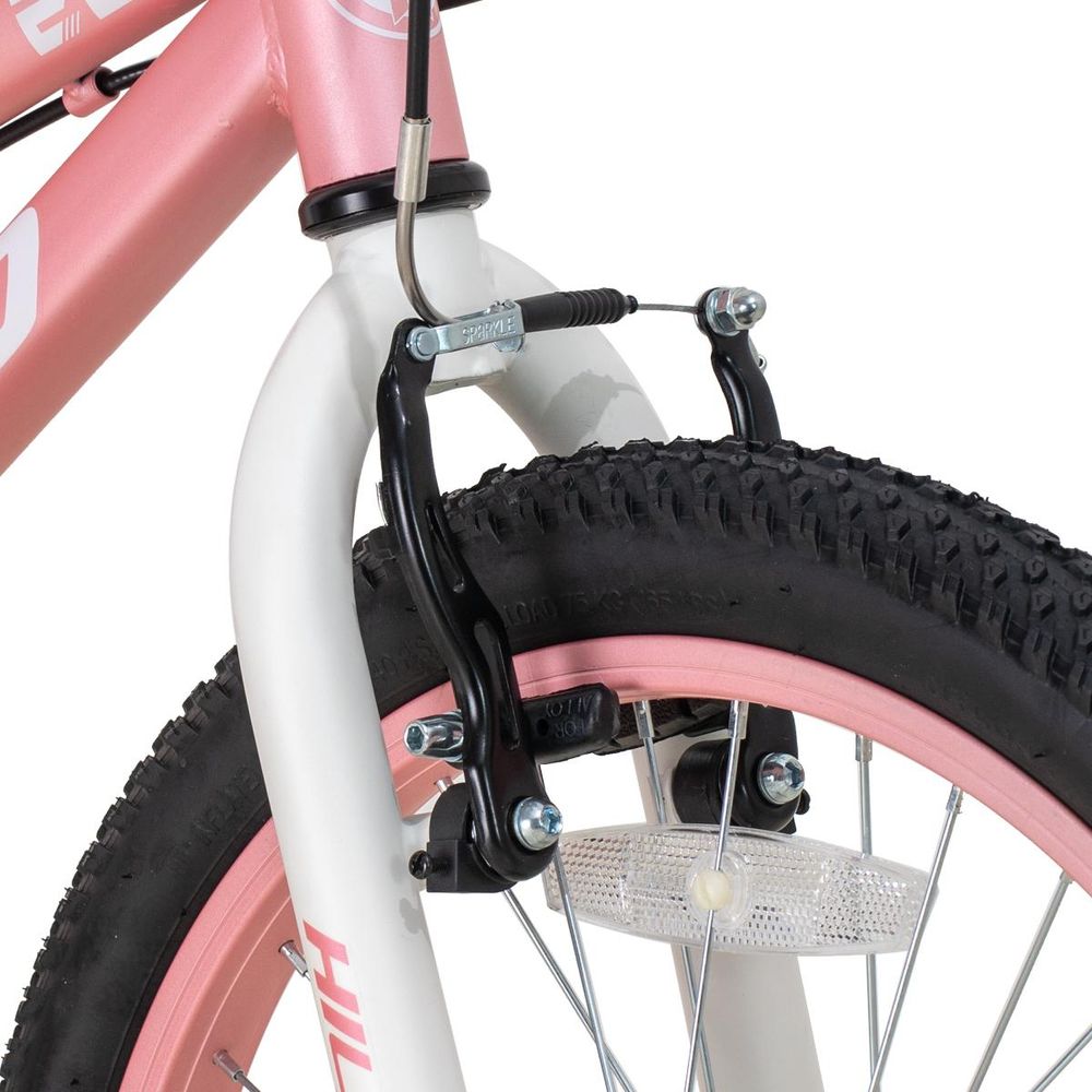 HILAND Jugendfahrrad 20 Zoll Mountainbike Kinderfahrräder für Jungen und Mädchen,Hochwertiger Rahmen, Doppel-V-Bremse,Kindergeschenk, Schwarz