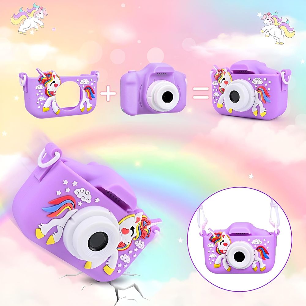 Digitale Fotokamera Für Kinder 40 Mp Kamera Spielzeug Spiele + 32Gb Karte