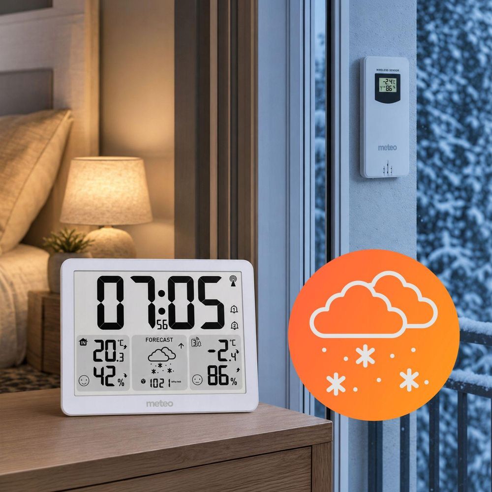 Počasová Stanica Meteo Sp209 – Bezdrôtový Senzor, Barometr, Dcf, Teplomer