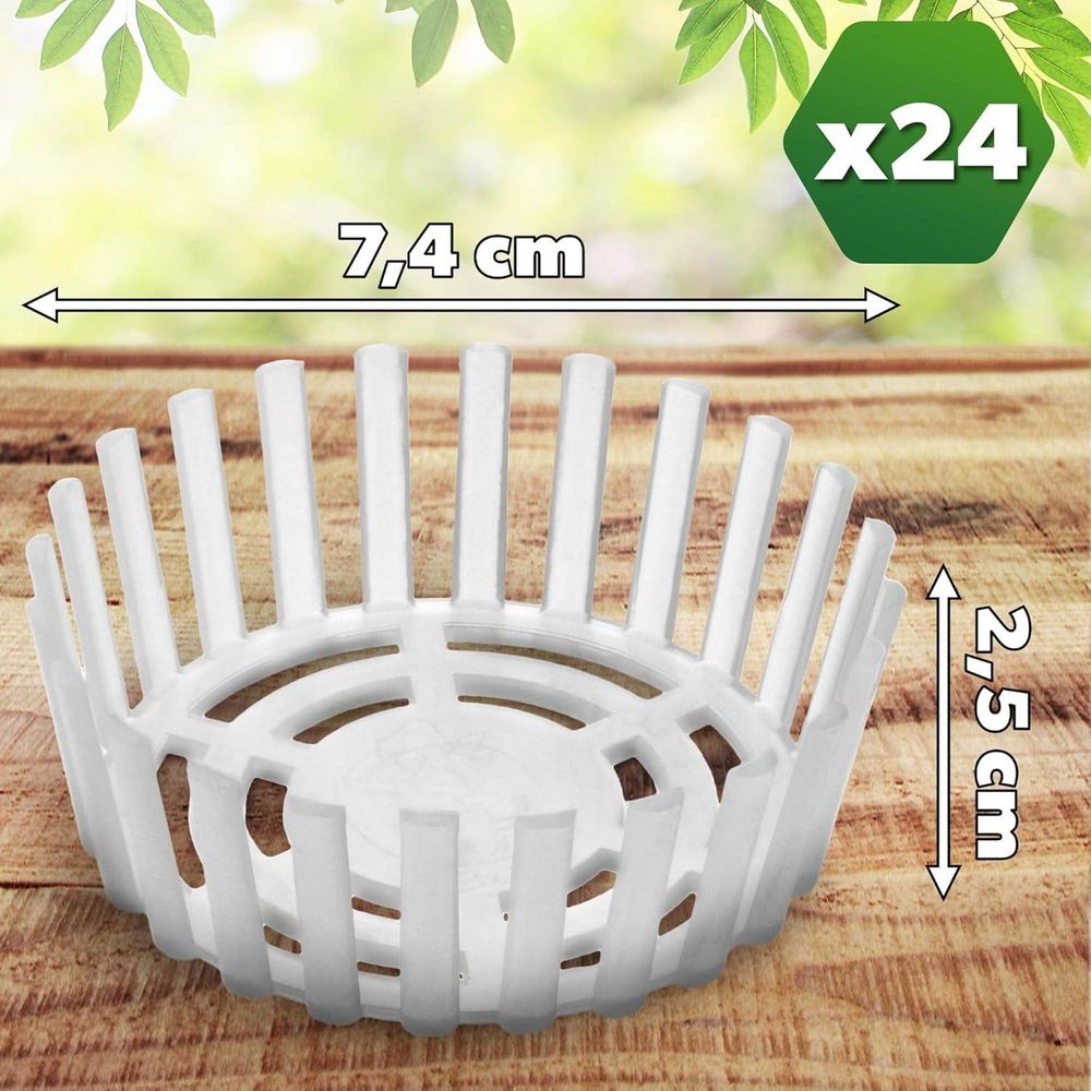 KADAX Gärgewicht für Einmachgläser "Altedo", Kunststoff Gärdeckel, Küchenzubehör, 82 mm, 24 Stück