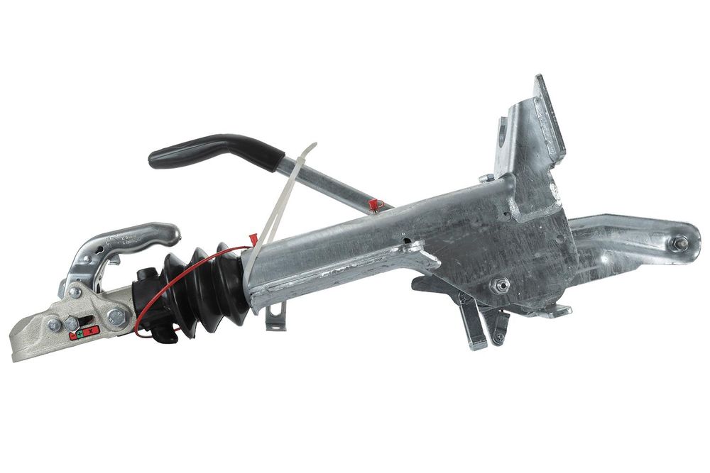 KNOTT Auflaufvorrichtung KF27B mit Kupplung K27-A, zGG 1400-2700 kg, V-Deichsel, Stützlast 150 kg, Lochbild 166-13, verzinkt, Anhänger