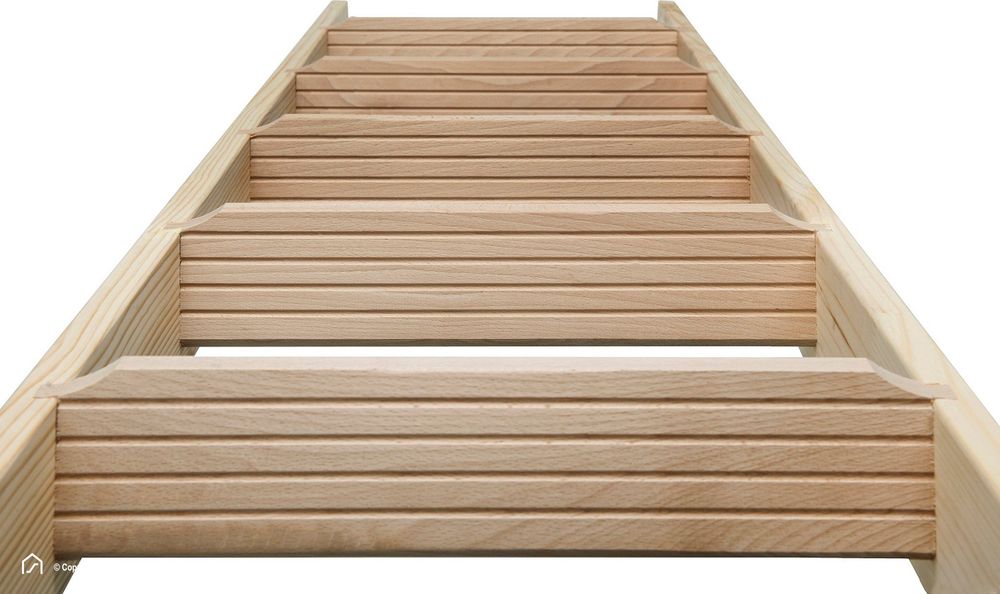 Anstellleiter Hochbettleiter Intercon Maxi mit 7 Stufen bis max. 160 cm, ohne Befestigungswinkel | Holzleiter | Anlegeleiter