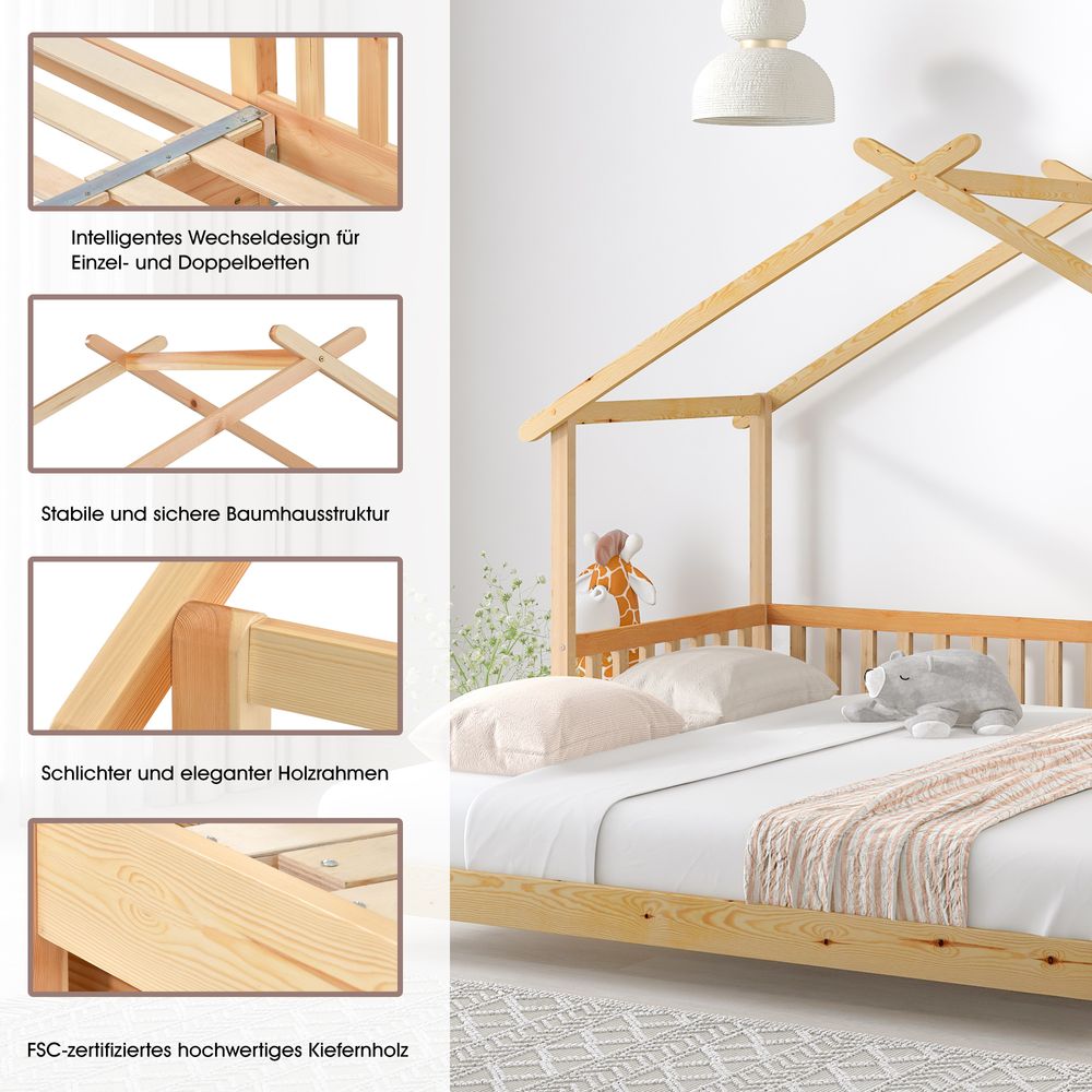 Hausbett mit Rausfallschutz
