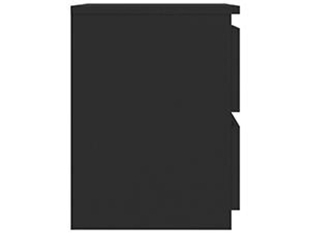 vidaXL Tables de chevet 2 pcs. noir 30×30×40 cm bois composite