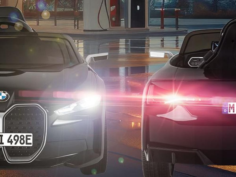 Actionbikes Motors Kinder Elektro Auto BMW i4 | Kinderfahrzeug - Elektroauto mit Fernbedienung - Bluetooth - USB - MP3 - AUX - Ab 3 Jahre (Weiß)