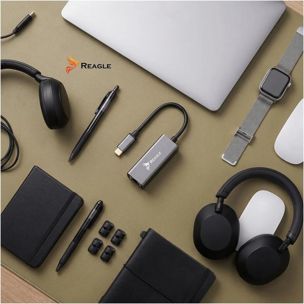 Reagle RYCRJ5 – kompakter Gigabit-Ethernet-Adapter mit Aluminiumgehäuse