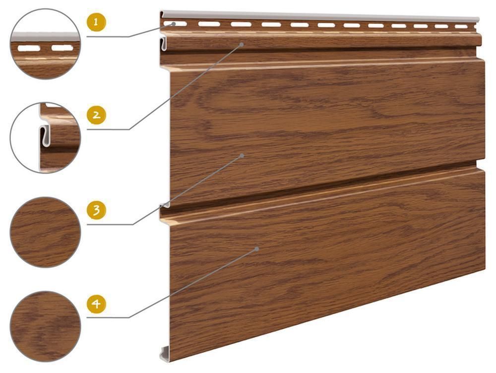 VILO Außenecke für Kunststoffpaneele - Deckenpaneele Innen und Außen - Wandblende Holzoptik - Witterungsbeständig - 3.05M - Balance Eiche
