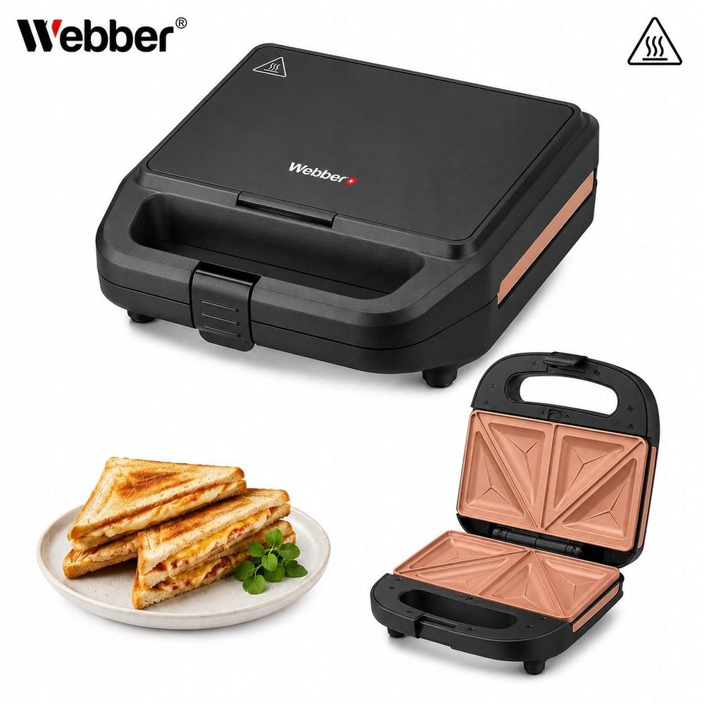 Sendvičovač Webber s výkonem 800 W a automatickou regulací