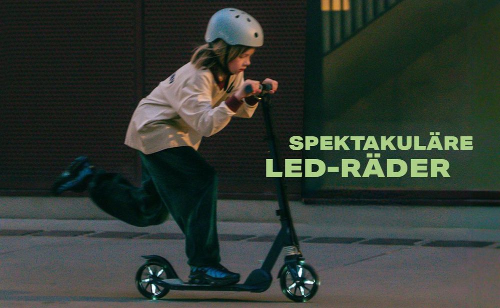Klappbarer Scooter für Kinder, LED-Räder, verstellbar Movino City Light