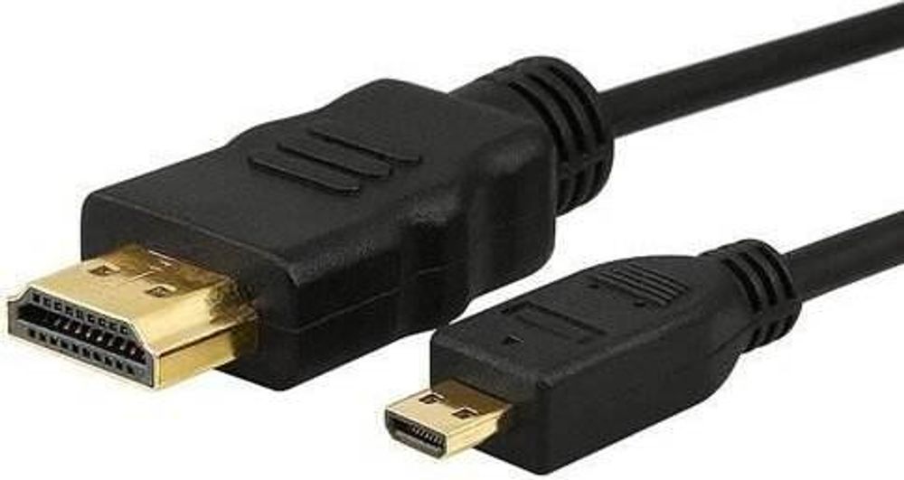 HDMI auf Micro HDMI Kabel 1m für Raspberry Pi 4K Actioncam Tablet Kamera schwarz