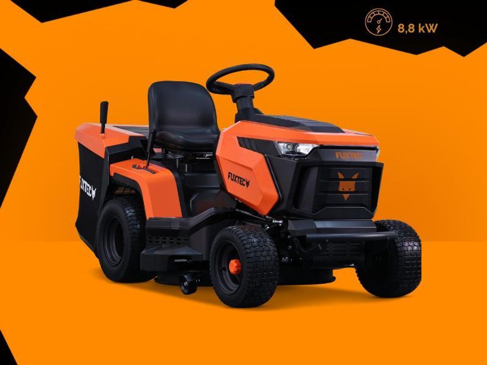 FUXTEC Rasentraktor FX-RMT84M | Aufsitzmäher mit 83cm Schnittbreite | 432ccm Hubraum | Schnitthöhenverstellung 30-90 mm| 280L Fangkorb