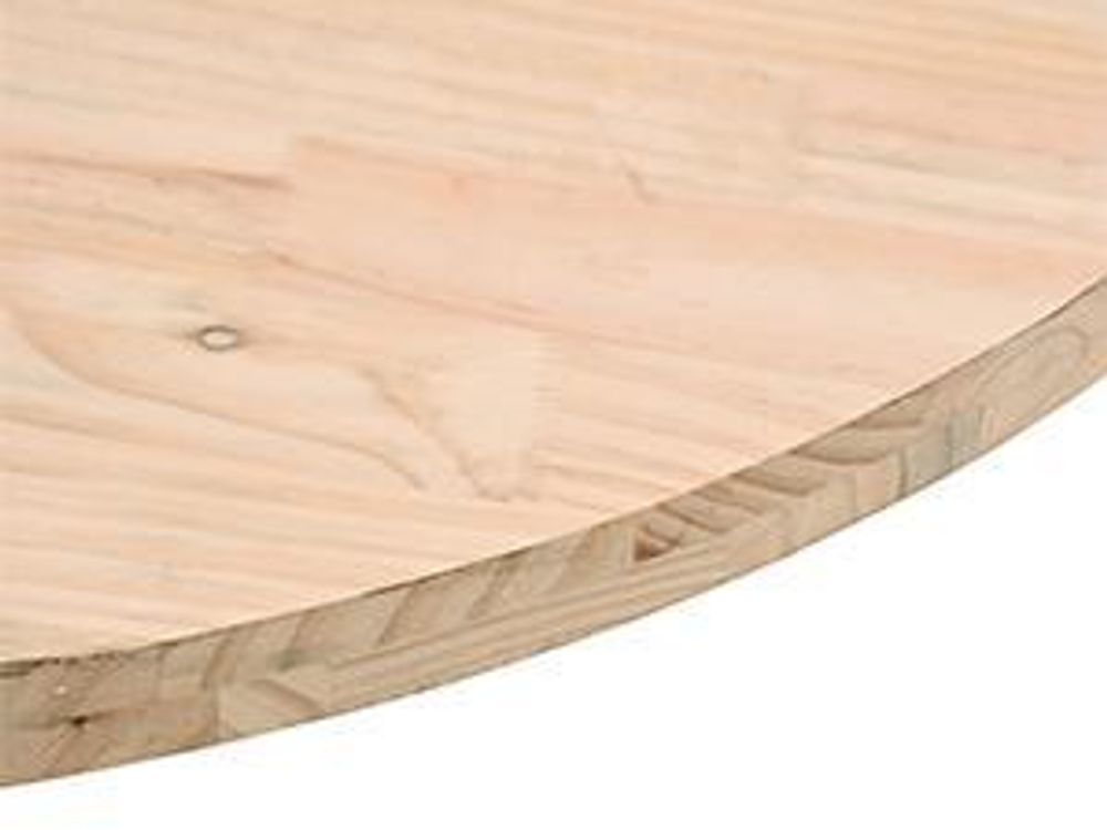 vidaXL Tischplatte Ø70x2,5 cm Massivholz Kiefer